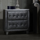 New Era Innovations Sofia 2-Drawer Nightstand Sofia B2019 Nightstand - Grey IMAGE 1