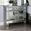 New Era Innovations Bella 2-Drawer Nightstand Bella B1852 Nightstand - Silver IMAGE 1