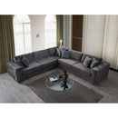 Nova Wholesale Furniture Liv Fabric 3 pc Sectional Liv-Charcoal IMAGE 3