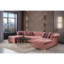 Nova Wholesale Furniture Lauren Fabric 3 pc Sectional LAUREN-PINK IMAGE 2