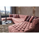 Nova Wholesale Furniture Lauren Fabric 3 pc Sectional LAUREN-PINK IMAGE 4