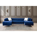Nova Wholesale Furniture Lydia Fabric 3 pc Sectional LYDIA-NAVY IMAGE 1