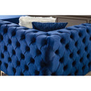 Nova Wholesale Furniture Lydia Fabric 3 pc Sectional LYDIA-NAVY IMAGE 6