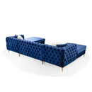 Nova Wholesale Furniture Lydia Fabric 3 pc Sectional LYDIA-NAVY IMAGE 8