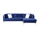 Nova Wholesale Furniture Naila Fabric 2 pc Sectional NAILA-BLUE-RAF IMAGE 1