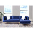 Nova Wholesale Furniture Naila Fabric 2 pc Sectional NAILA-BLUE-RAF IMAGE 3