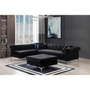 Nova Wholesale Furniture Lexi Fabric 3 pc Sectional LEXI-BLACK IMAGE 1