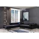 Nova Wholesale Furniture Lexi Fabric 3 pc Sectional LEXI-BLACK IMAGE 3