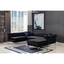 Nova Wholesale Furniture Lexi Fabric 3 pc Sectional LEXI-BLACK IMAGE 4