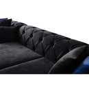 Nova Wholesale Furniture Lexi Fabric 3 pc Sectional LEXI-BLACK IMAGE 6