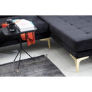 Nova Wholesale Furniture Naila Fabric 2 pc Sectional NAILA-BLACK-RAF IMAGE 4