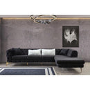 Nova Wholesale Furniture Lucca Fabric 2 pc Sectional LUCCA-BLACK-RAF IMAGE 3