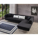 Nova Wholesale Furniture Lucca Fabric 2 pc Sectional LUCCA-BLACK-RAF IMAGE 5