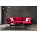 Nova Wholesale Furniture Nessa Fabric 2 pc Sectional NESSA-RED IMAGE 1
