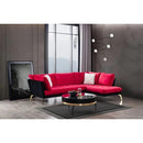 Nova Wholesale Furniture Nessa Fabric 2 pc Sectional NESSA-RED IMAGE 2