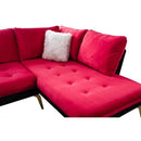 Nova Wholesale Furniture Nessa Fabric 2 pc Sectional NESSA-RED IMAGE 6