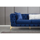 Nova Wholesale Furniture Lucca Fabric 2 pc Sectional LUCCA-BLUE-RAF IMAGE 5