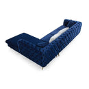 Nova Wholesale Furniture Lucca Fabric 2 pc Sectional LUCCA-BLUE-RAF IMAGE 6