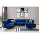 Nova Wholesale Furniture Lexi Fabric 2 pc Sectional LEXI-NAVY IMAGE 1