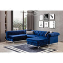 Nova Wholesale Furniture Lexi Fabric 2 pc Sectional LEXI-NAVY IMAGE 2