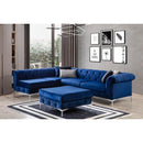 Nova Wholesale Furniture Lexi Fabric 2 pc Sectional LEXI-NAVY IMAGE 4