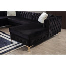 Nova Wholesale Furniture Lydia Fabric 3 pc Sectional LYDIA-BLACK IMAGE 5
