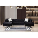 Nova Wholesale Furniture Lydia Fabric 3 pc Sectional LYDIA-BLACK IMAGE 6