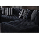 Nova Wholesale Furniture Luxen Fabric 3 pc Sectional LUXEN-BLACK IMAGE 4