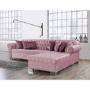 Nova Wholesale Furniture Lara Fabric 2 pc Sectional LARA-PINK IMAGE 1