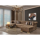 Nova Wholesale Furniture Lauren Fabric 3 pc Sectional LAUREN-MOCHA IMAGE 2