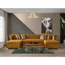 Nova Wholesale Furniture Lauren Fabric 3 pc Sectional LAUREN MUSTARD IMAGE 1