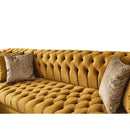 Nova Wholesale Furniture Lauren Fabric 3 pc Sectional LAUREN MUSTARD IMAGE 4