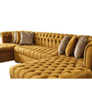 Nova Wholesale Furniture Lauren Fabric 3 pc Sectional LAUREN MUSTARD IMAGE 5