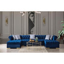 Nova Wholesale Furniture Lauren Fabric 3 pc Sectional LAUREN-BLUE IMAGE 3