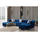 Nova Wholesale Furniture Lauren Fabric 3 pc Sectional LAUREN-BLUE IMAGE 4