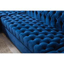 Nova Wholesale Furniture Lauren Fabric 3 pc Sectional LAUREN-BLUE IMAGE 6