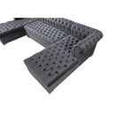 Nova Wholesale Furniture Lauren Fabric 3 pc Sectional LAUREN-GRAY IMAGE 2