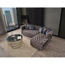 Nova Wholesale Furniture Audrey Fabric 2 pc Sectional AUDREY-GRAY IMAGE 4