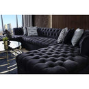 Nova Wholesale Furniture Lauren Fabric 3 pc Sectional LAUREN-BLACK IMAGE 4