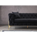Nova Wholesale Furniture Lucca Fabric 3 pc Sectional LUCCA-BLACK IMAGE 5