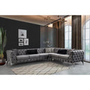 Nova Wholesale Furniture Lucca Fabric 3 pc Sectional LUCCA-GRAY IMAGE 1