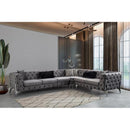 Nova Wholesale Furniture Lucca Fabric 3 pc Sectional LUCCA-GRAY IMAGE 2