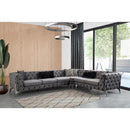 Nova Wholesale Furniture Lucca Fabric 3 pc Sectional LUCCA-GRAY IMAGE 3