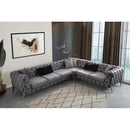 Nova Wholesale Furniture Lucca Fabric 3 pc Sectional LUCCA-GRAY IMAGE 6
