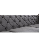 Nova Wholesale Furniture Lucca Fabric 3 pc Sectional LUCCA-GRAY IMAGE 8