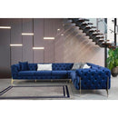 Nova Wholesale Furniture Lucca Fabric 3 pc Sectional LUCCA-BLUE IMAGE 1