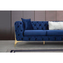 Nova Wholesale Furniture Lucca Fabric 3 pc Sectional LUCCA-BLUE IMAGE 4