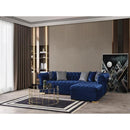 Nova Wholesale Furniture Audrey Fabric 2 pc Sectional AUDREY-BLUE IMAGE 3