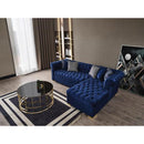 Nova Wholesale Furniture Audrey Fabric 2 pc Sectional AUDREY-BLUE IMAGE 4