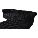 Nova Wholesale Furniture Audrey Fabric 2 pc Sectional AUDREY-BLACK IMAGE 2